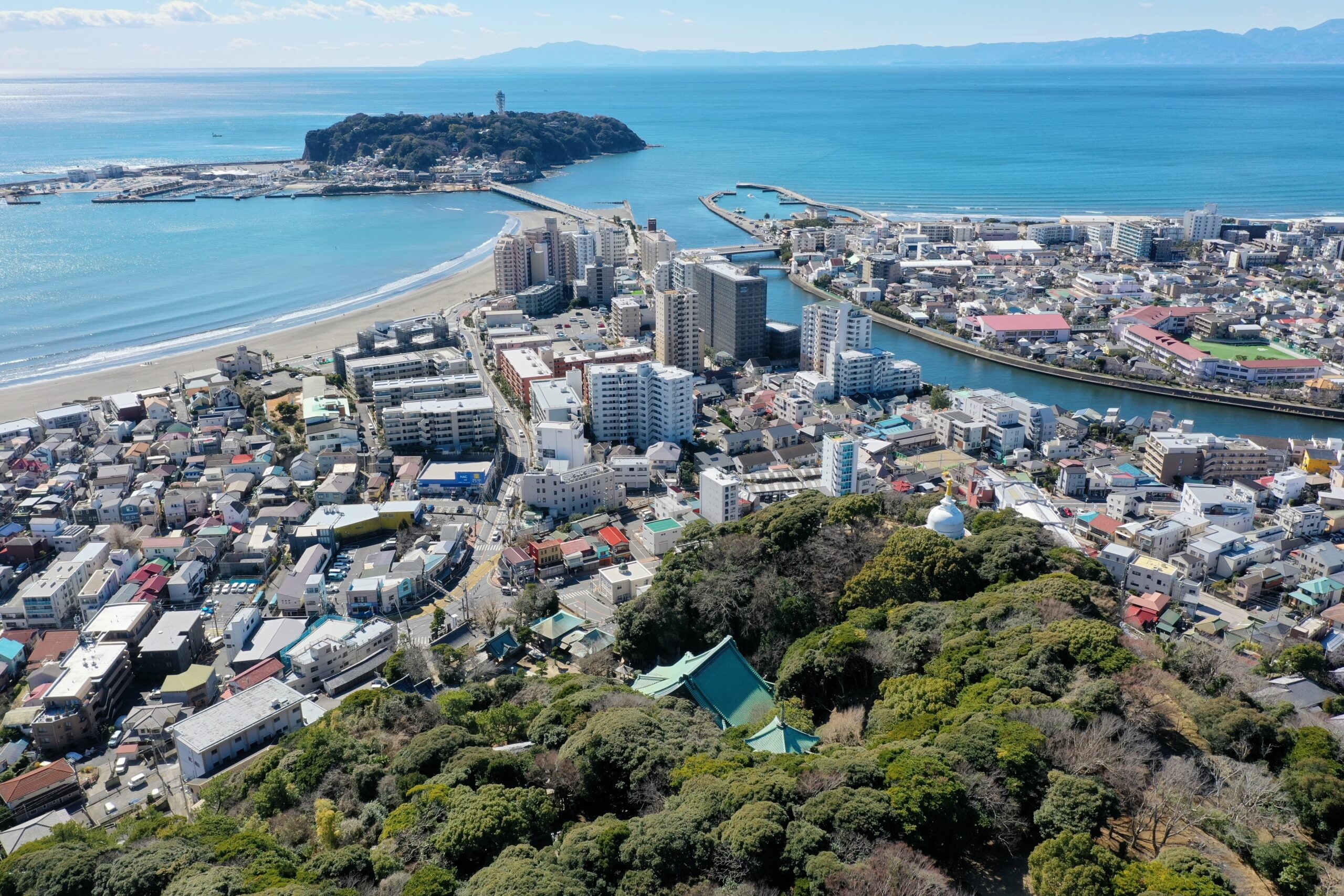 江の島と龍口寺